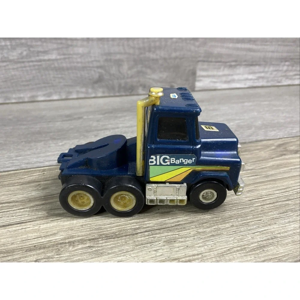 1970's Ohio Art Drag Truck Semi Vintage Toy Blue Hong Kong Rare Big Banger